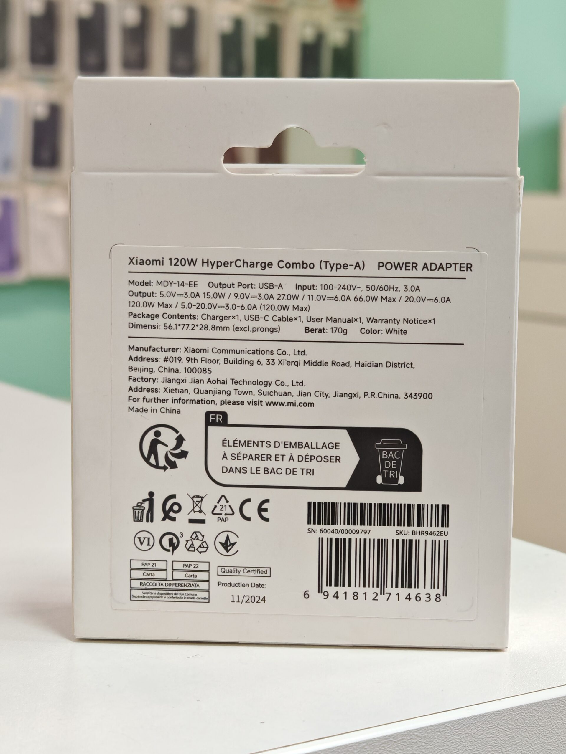 Xiaomi MI 120W HyperCharge Combo Type-A Power Adapter + Kabl - Image 2