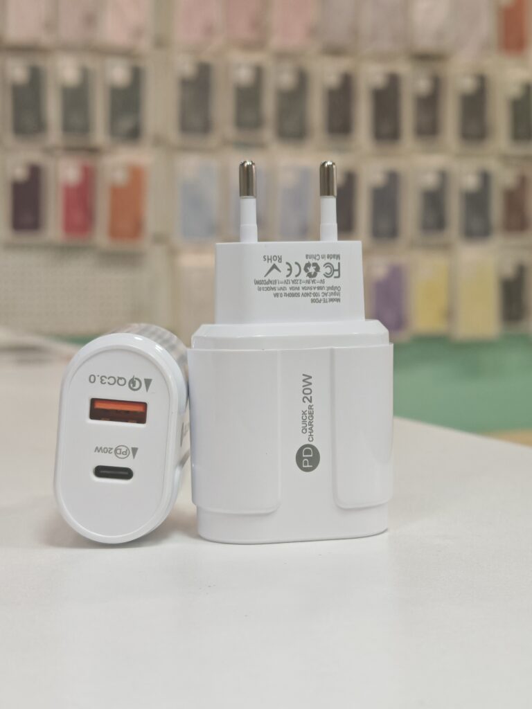 Brzi Punjač 20W (USB-C PD + USB-A QC 3.0) - TE-PD06