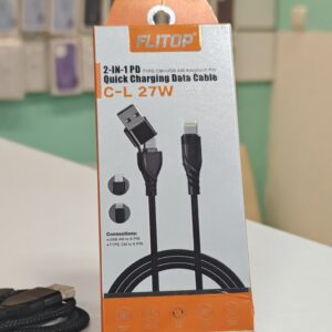Fliptop 2-u-1 Brzi Kabl (USB-A/USB-C na Lightning) PD 27W