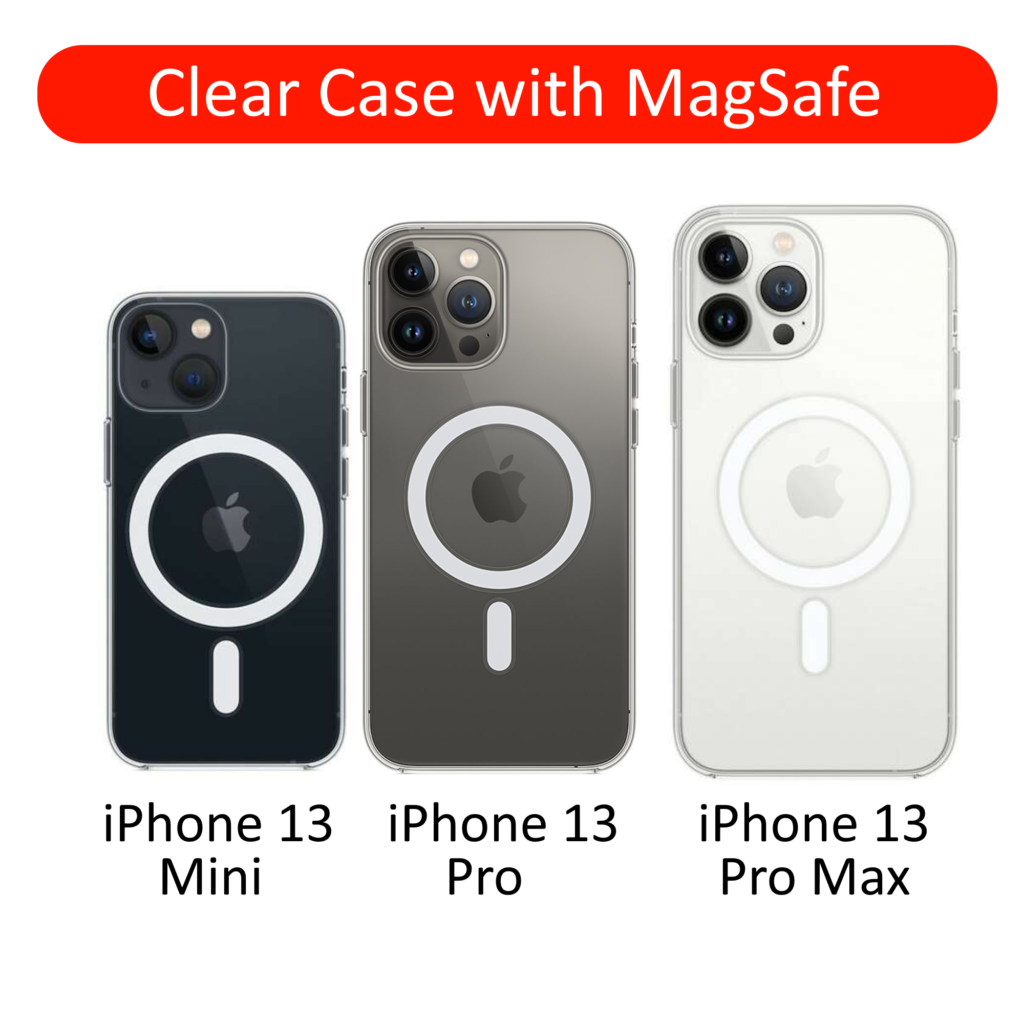 iPhone 13 Mini / iPhone 13 Pro / iPhone 13 Pro Max Clear Case with MagSafe