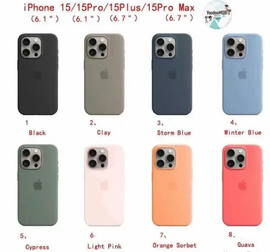 iPhone 15 / 15 Pro / 15 Pro Max Silicone Maskice sa MagSafe