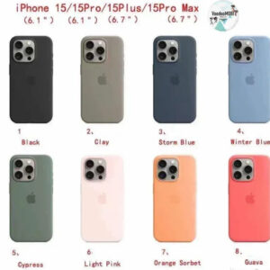 iPhone 15 / 15 Pro / 15 Pro Max Silicone Maskice sa MagSafe