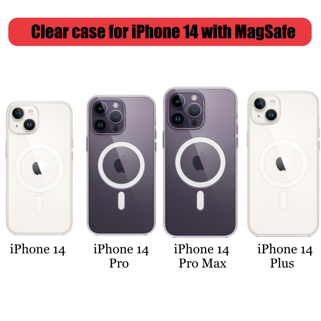 iPhone 14/14 Pro/14 Pro Max/14 Plus Clear Case