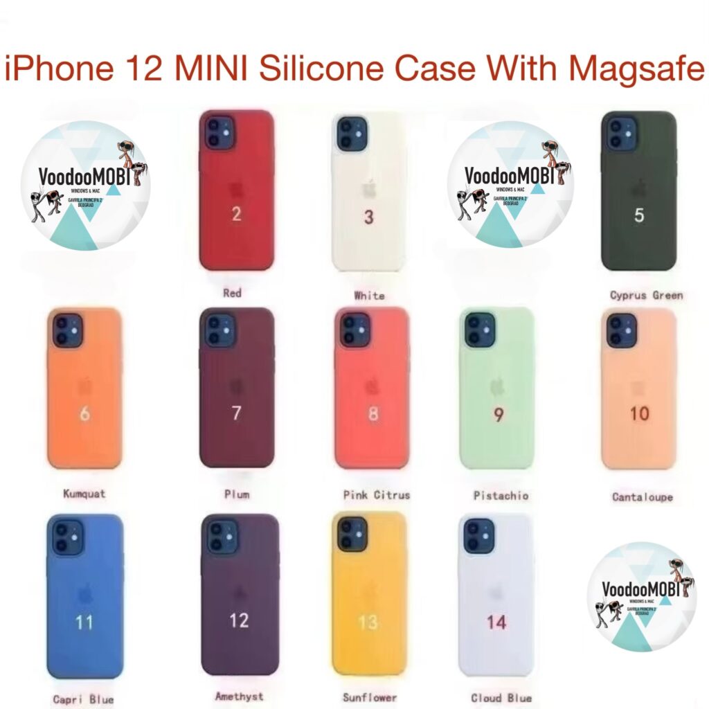 iPhone 12 Mini Silicone case with MagSafe