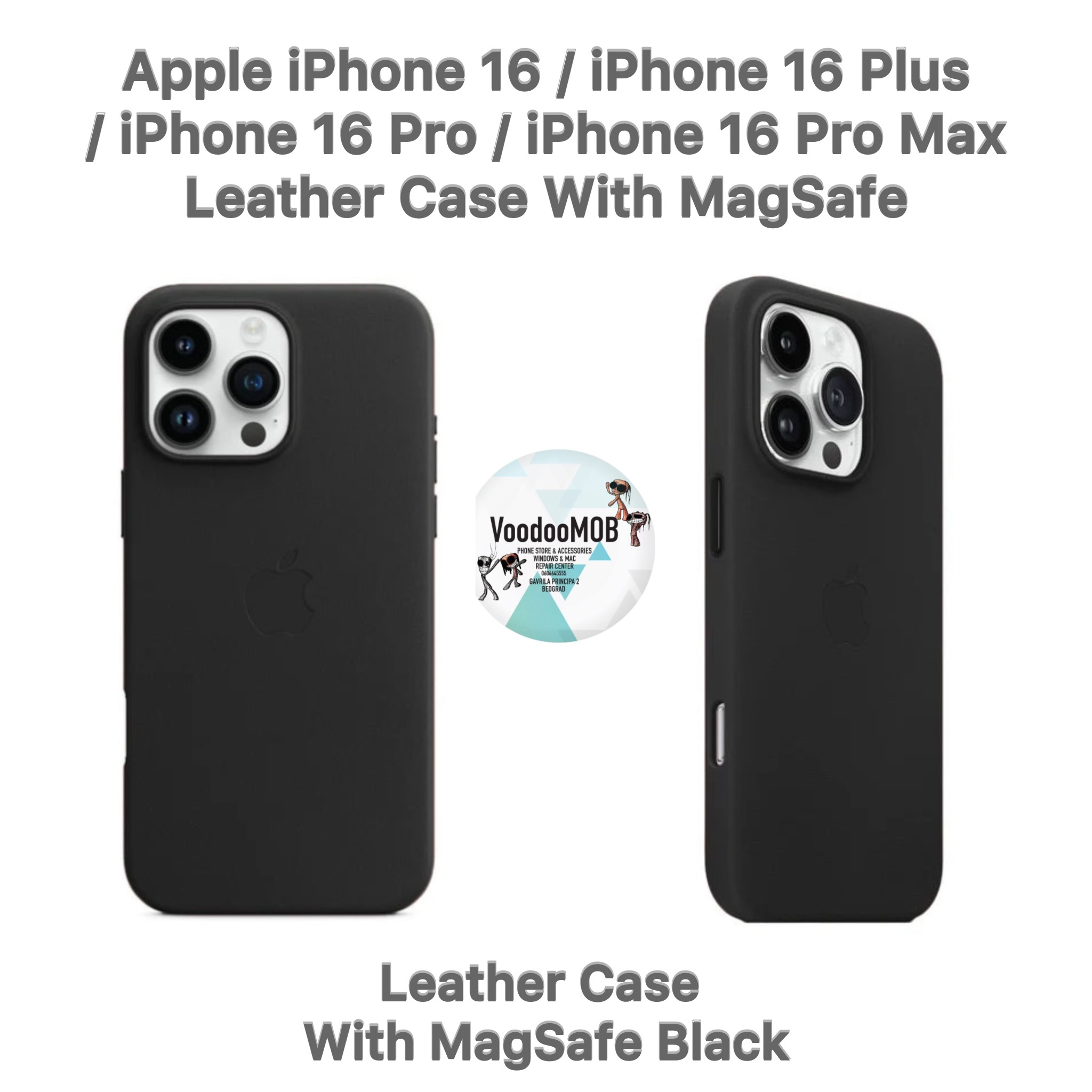 iPhone 16 / 16 Plus / 16 Pro / 16 Pro Max Silicone/Leather Maskice sa MagSafe - Image 10